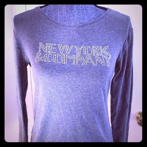 💟NY&Co “New York & Company” Gray Bling Studded